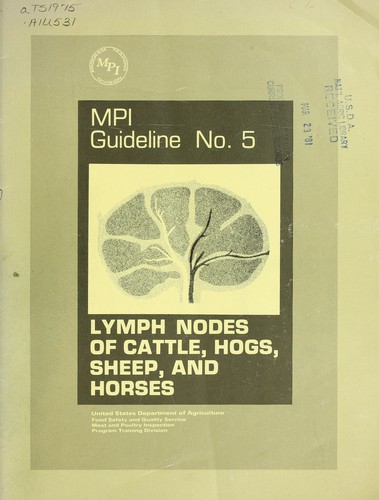 Lymph nodes of cattle, hogs, sheep, and horses. --