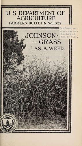 Johnson grass as a weed