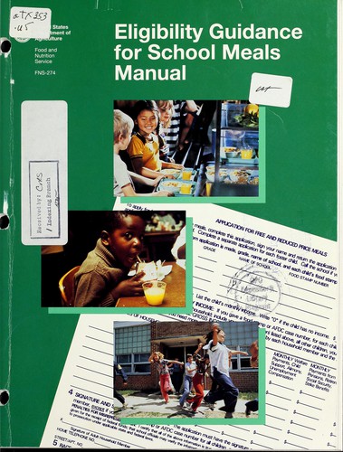 Eligibility guidance for school meals manual
