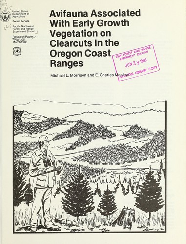 Avifauna associated with early growth vegetation on clearcuts in the Oregon Coast Ranges