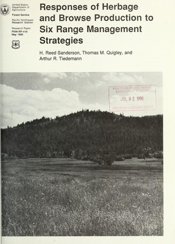 Responses of herbage and browse production to six range management strategies
