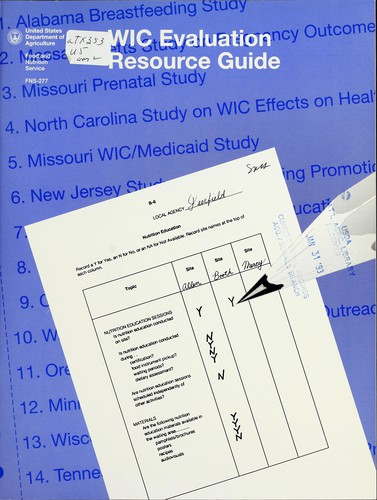 WIC evaluation resource guide