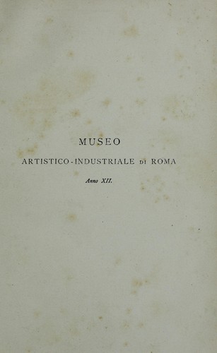Catalogo delle opere antiche d'intaglio e intarsio in legno