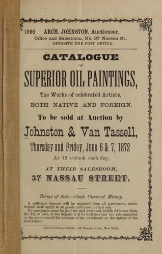 Catalogue of... oil paintings