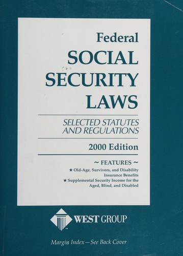 Federal Social Security Laws 2000