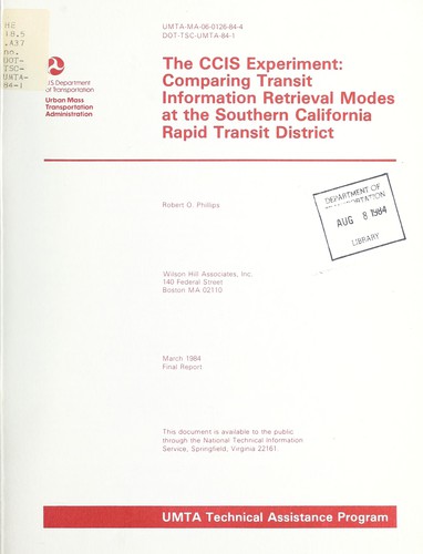 The CCIS experiment