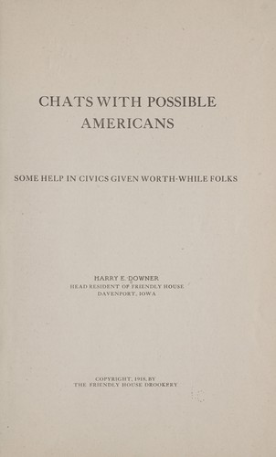Chats with possible Americans