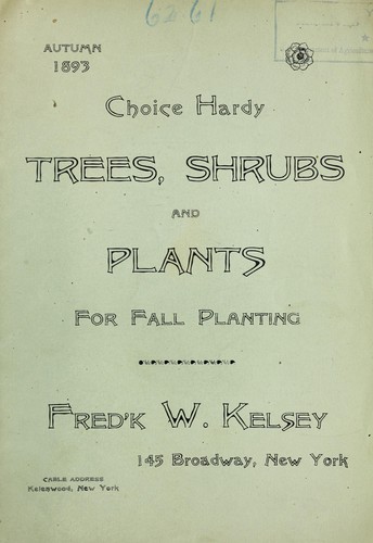 Choice hardy trees and plants