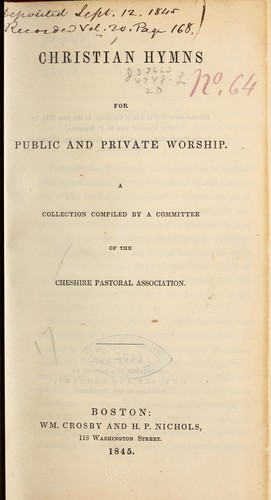 Christian hymns for public and private worship ...