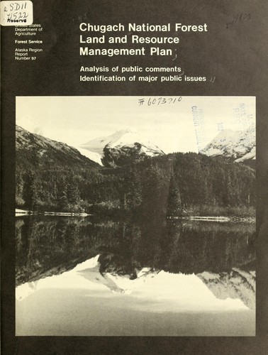 Chugach National Forest land and resource management plan