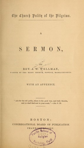 The church polity of the Pilgrims