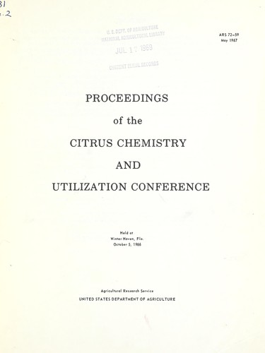 Citrus Chemistry and Utilization Conference