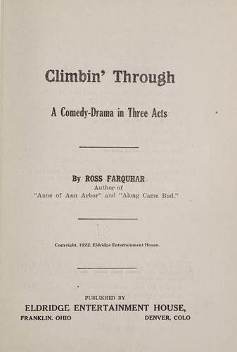 Climbin' through ...