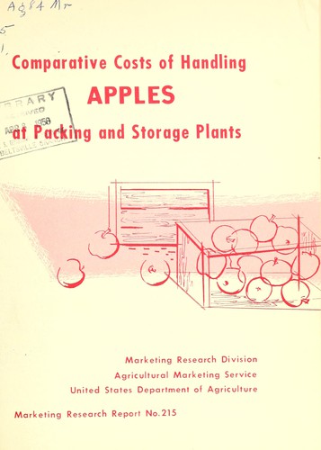 Comparative costs of handling apples at packing and storage plants