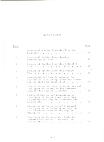 A comparison of the learning disabilities resource room and regular classroom activities