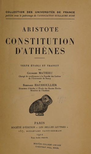 Constitution d'Athènes