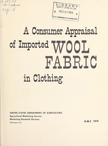 A consumer appraisal of imported wool fabric in clothing