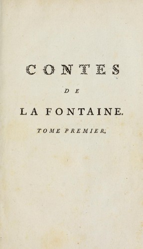 Contes et nouvelles en vers