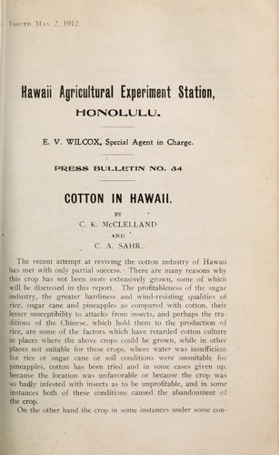 Cotton in Hawaii