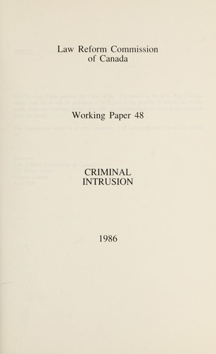 Criminal intrusion