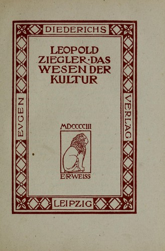 Das Wesen der Kultur