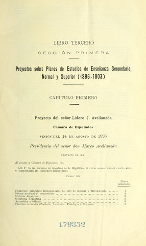Debates parlamentarios sobre instrucción pùblica