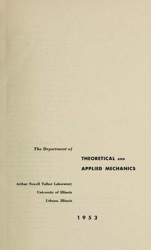 The Department of Theorectical and Applied Mechanics