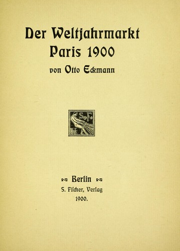 Der Weltjahrmarkt Paris, 1900