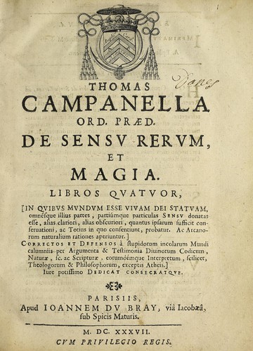 ... De sensv rervm, et magia, libros qvatvor