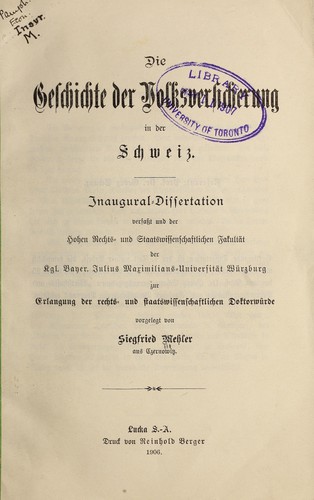 Die Geschichte der volksversicherung in der Schweiz
