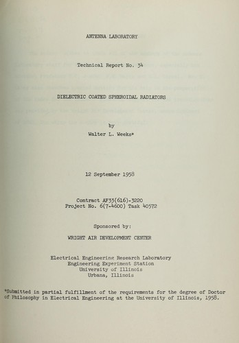 Dielectric coated spheroidal radiators