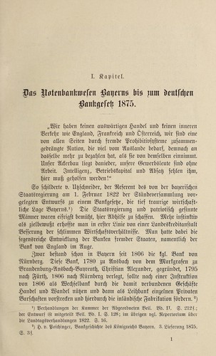 Die Reichsbank und die bayerische Notenbank