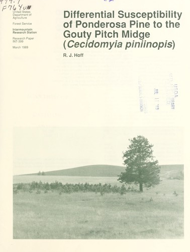 Differential susceptibility of ponderosa pine to the gouty pitch midge (Cecidomyia piniinopis)