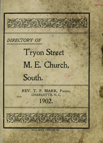 Directory of Tryon Street M. E. Church, South