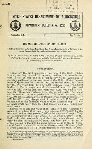 Diseases of apples on the market