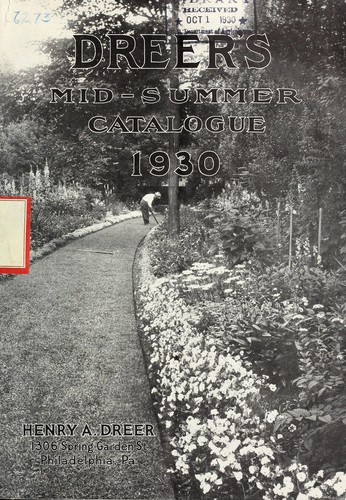 Dreer's mid-summer catalogue 1930
