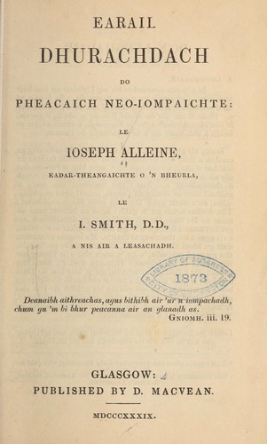Earail dhurachdach do pheacaich neo-iompaichte