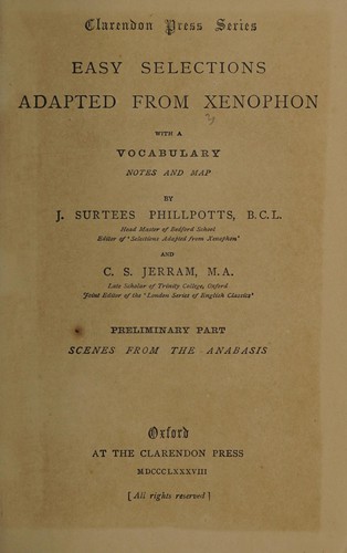 Easy selections adapted from Xenophon