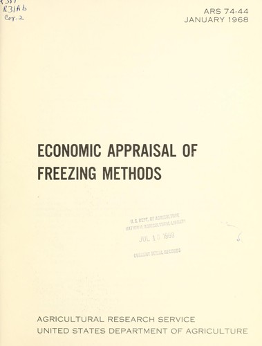 Economic appraisal of freezing methods