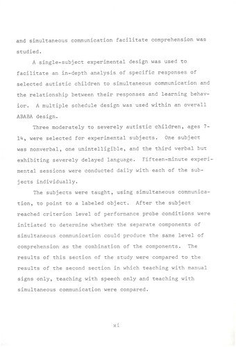 The effects of manual signs, speech, and simultaneous communication on comprehension of labels by autistic children