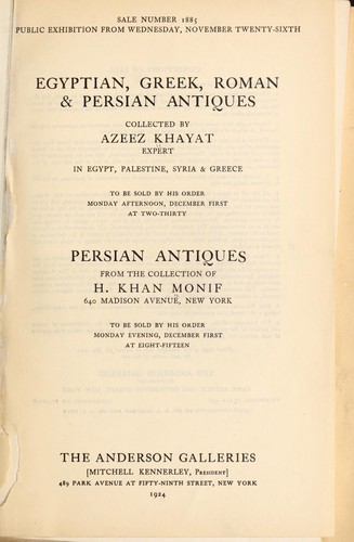 Egyptian, Greek, Roman & Persian antiques