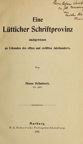 Eine Lütticher Schriftprovinz