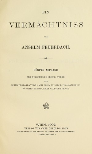 Ein Vermächtniss