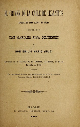 El crimen de la calle de Leganitos