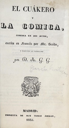 El cuákero y la cómica