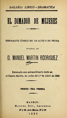El domador de mujeres