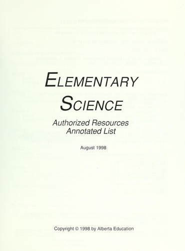 Elementary science