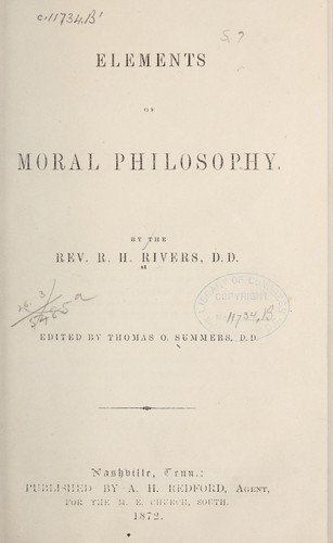 Elements of moral philosophy