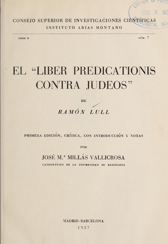 Liber predicationis contra Judeos