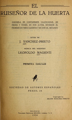 El ruiseñor de la huerta